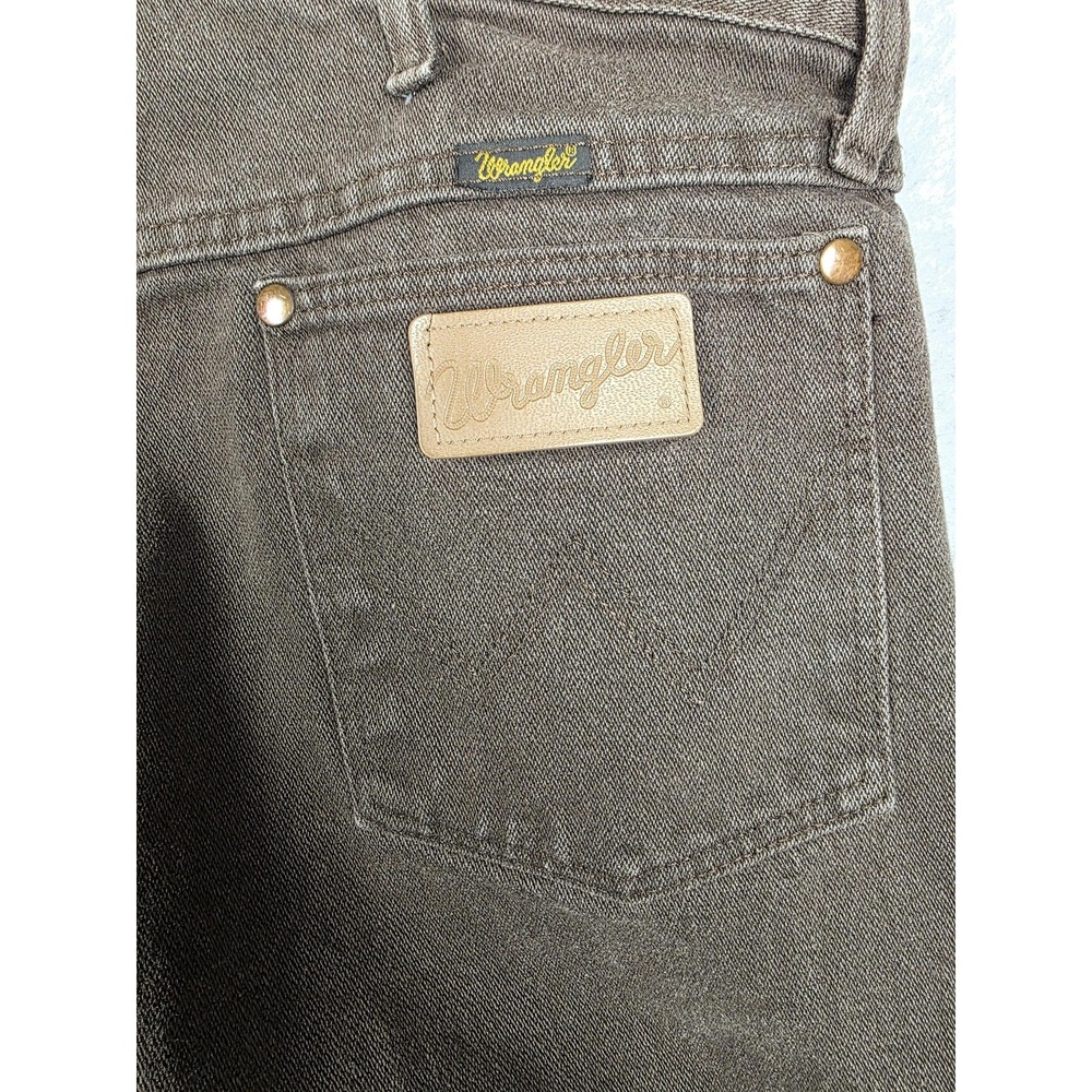 Wrangler Jeans Mens 35x32 Brown Cowboy Cut 13MWZKL Original Fit‎ Denim Western - Picture 3 of 9